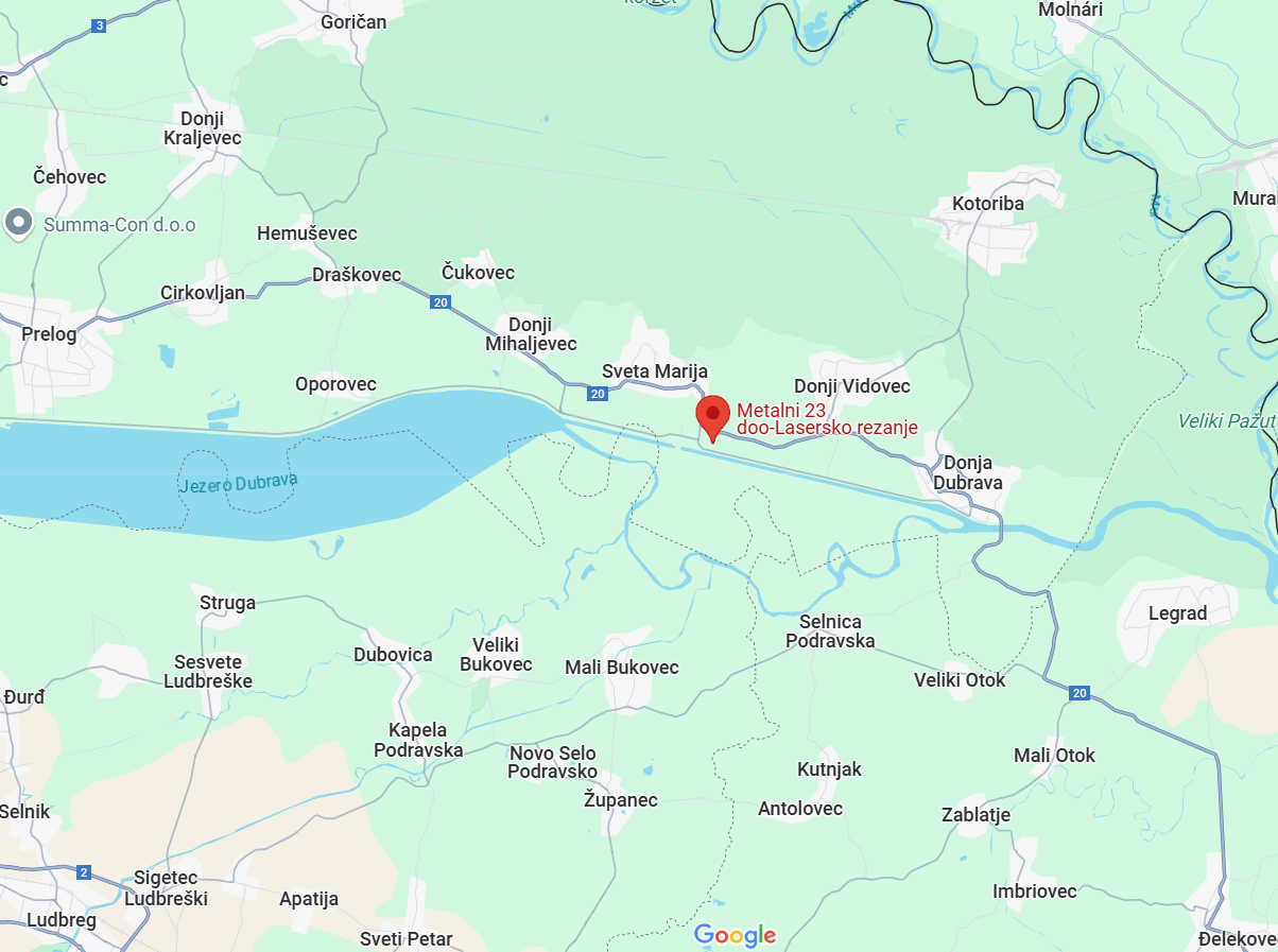 Lokacija proizvodnog pogona - Industrijska zona Buzovica, Sveta Marija